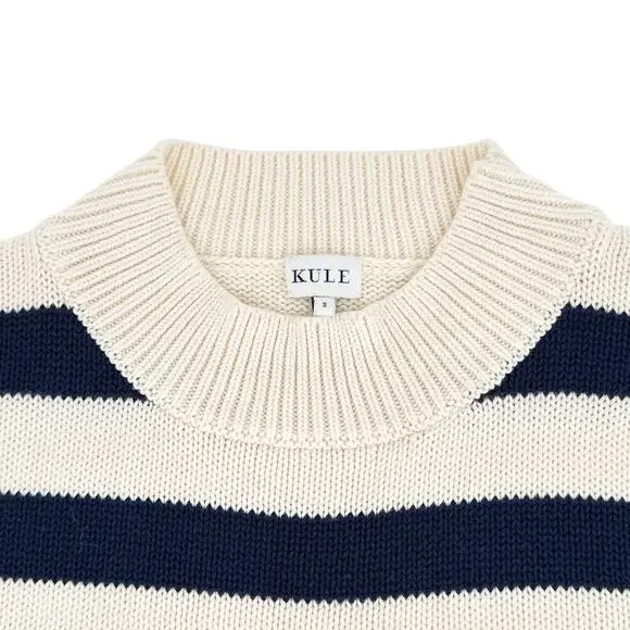 KULE The Tatum Striped Cotton Sweater S - Picture 6 of 11